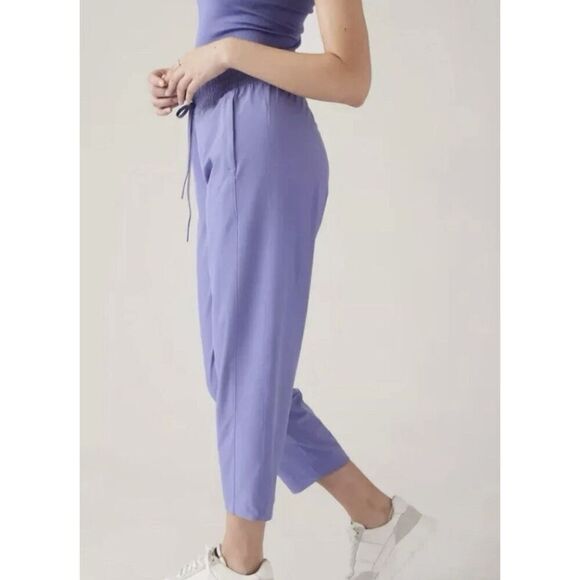Athleta Arrival Straight Leg Ankle Pants Purple/Blue Women's Size 16 NWOT - Picture 3 of 7